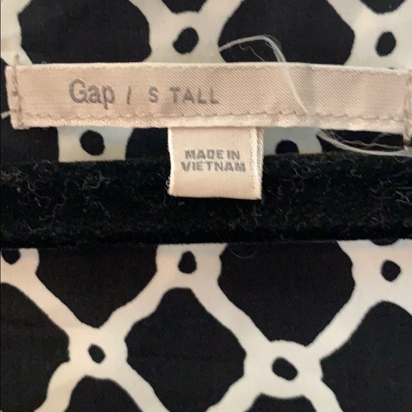 Gap size Sm/tall black/white tunic top - Picture 4 of 7